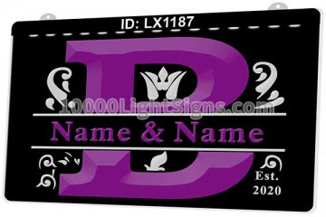 LX1187 Your Names B Couples Marry Commemorate