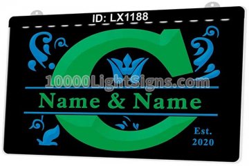 LX1188 Your Names C Couples Marry Commemorate