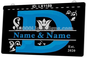 LX1189 Your Names D Couples Marry Commemorate