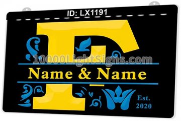 LX1191 Your Names F Couples Marry Commemorate