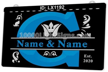 LX1192 Your Names G Couples Marry Commemorate