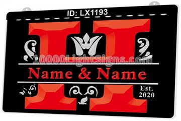 LX1193 Your Names H Couples Marry Commemorate