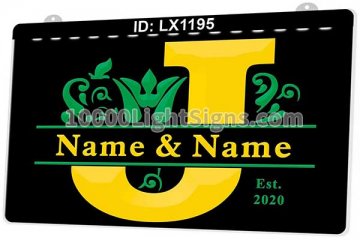 LX1195 Your Names J Couples Marry Commemorate