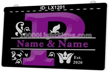 LX1201 Your Names P Couples Marry Commemorate