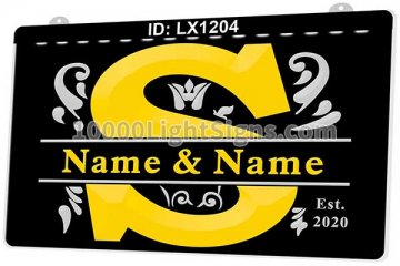 LX1204 Your Names S Couples Marry Commemorate