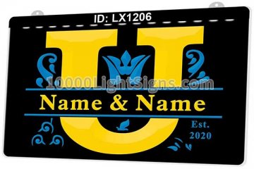 LX1206 Your Names U Couples Marry Commemorate