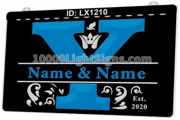 LX1210 Your Names Y Couples Marry Commemorate