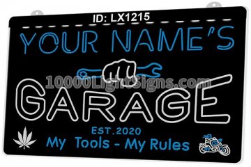 LX1215 Your Names Garage My Tools Rules