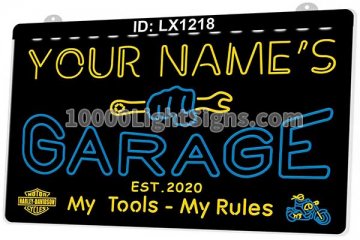 LX1218 Your Names Garage My Tools Rules