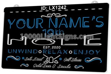 LX1242 Your Names 19th Hole Unwind Relax Enjoy