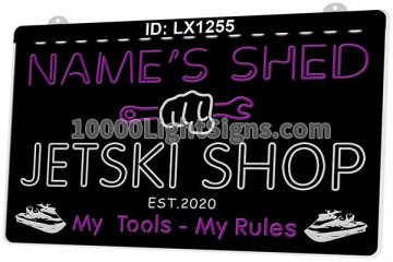 LX1255 Your Names Shed Jetski Shop