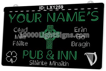 LX1259 Your Names Pub Inn Slainte Mhaith