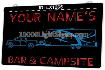 LX1265 Your Names Bar Campsite