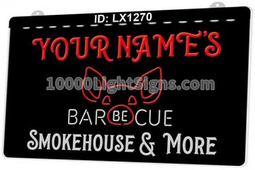 LX1270 Your Names Bar Be Cue Smokehouse More