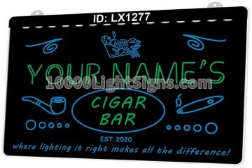 LX1277 Your Names Cigar Bar Smoke