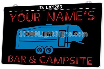 LX1283 Your Names Bar Campsite