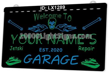 LX1289 Your Names Welcome to Garage Jetski Repair