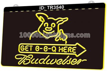 TR3540 Barbecue Get BBQ Here Budweiser