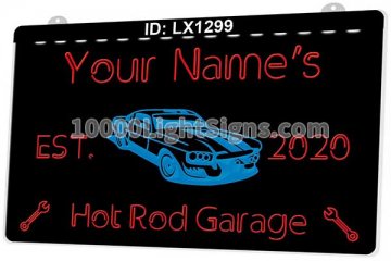LX1299 Your Names Hot Rod Garage