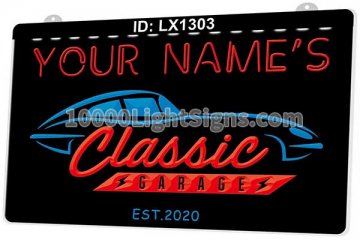 LX1303 Your Names Classic Garage Car