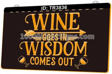 TR3836 Wine Goes in Wisdom Comes Out