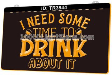 TR3844 I Need Some Time to Drink About It Wine Bar