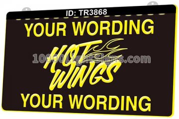 TR3868 Your Wording Hot Wings Food