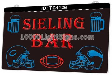 TC1126 Chicago Bears Minnesota Vikings NFC NFL Helmet