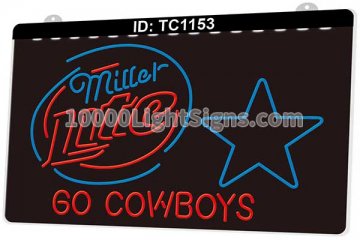 TC1153 Miller Lite Go Cowboys