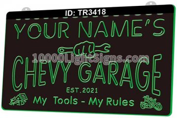 TR3418 Your Names CHevy Garage My Tools Rules
