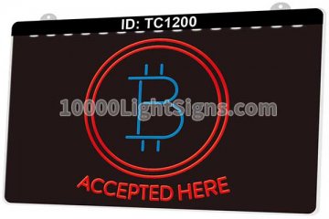 TC1200 Accepted Here Bitcoin