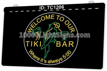 TC1206 Tiki Bar Where Its Always 5