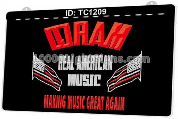 TC1209 Real American Music Making Music Great Again Flag