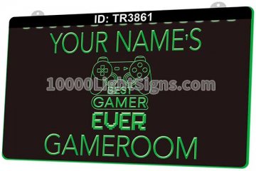TR3861 Your Names Gameroom Best Gamer Ever