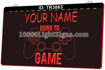 TR3863 Your Name Born To Game