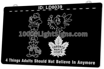 LD8039 Tooth Fairy Bunny Basket Santa Claus Toronto Maple Leafs