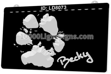 LD8073 Paw Prints Footprints Pads Becky