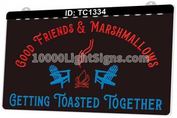 TC1334 Good Friends Marshmallows Getting Toasted Together