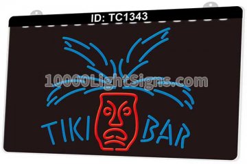 TC1343 Tiki Bar Palm Pub