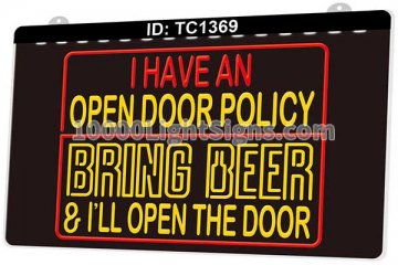 TC1369 I Have an Open Door Policy Bring Beer