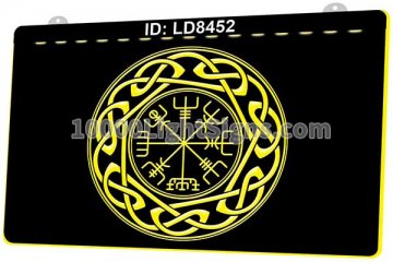 LD8452 Vegvisir Viking Compass Runic