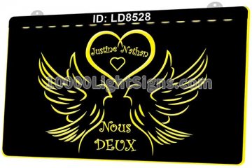 LD8528 Nous Deux Bird Heart Love