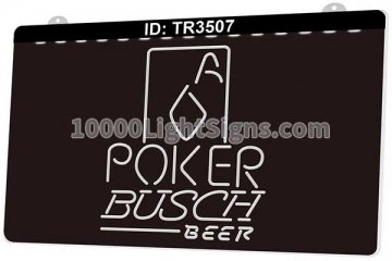 TR3507 Poker Busch Beer Casino Game Room