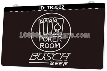 TR3522 Poker Busch Beer Casino Game Room