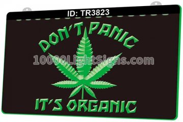 TR3823 Don't Panic It's Organic Cannabis Smoke