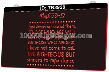 TR3920 And Jesus Answered Them Those Who Are Well Have No Need of a Physician