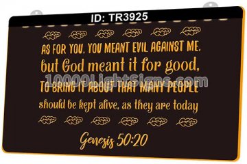 TR3925 As For You Meant Evil Against Me But God Meant It FOr Good