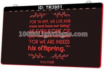 TR3951 For In Him We Live And Move and Have Our Being