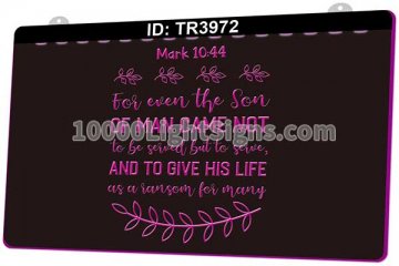 TR3972 For Even The Son Of Man Came Not