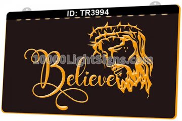 TR3994 Jesus Face Believe